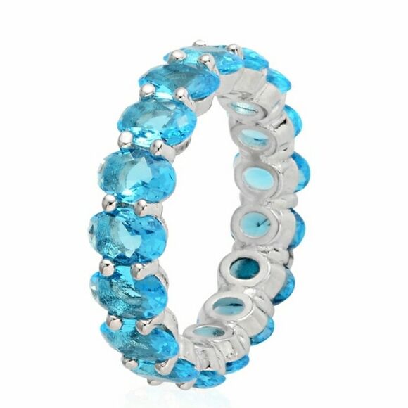 Blue Eternity Ring  - Picture 1 of 12